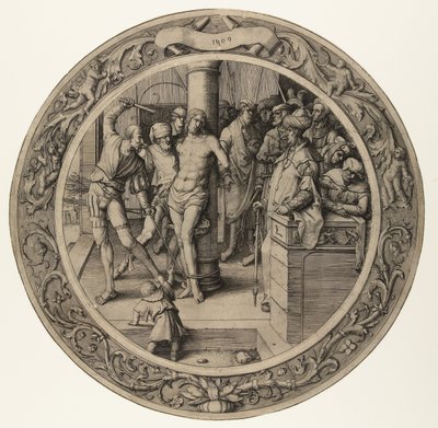 Kristi flagellation The Round Passion (serietitel) av Lucas van Leyden