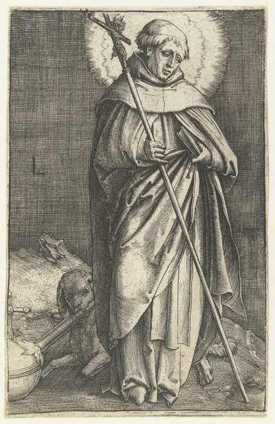Saint Dominic av Lucas van Leyden