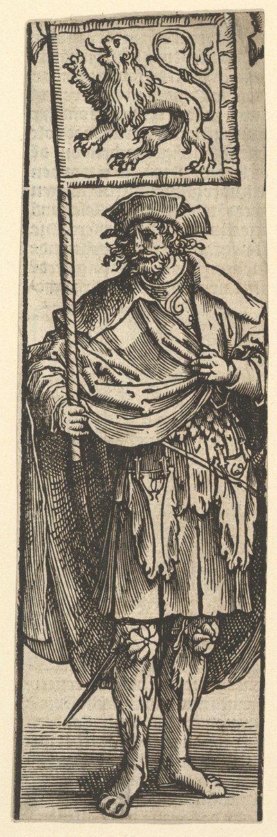 Dirk förste greve av Holland, 1517. av Lucas van Leyden