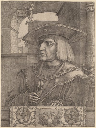 Kejsar Maximilian I av Lucas van Leyden