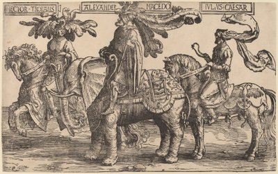 Hector av Troja, Alexander av Makedonien, Julius Caesar av Lucas van Leyden