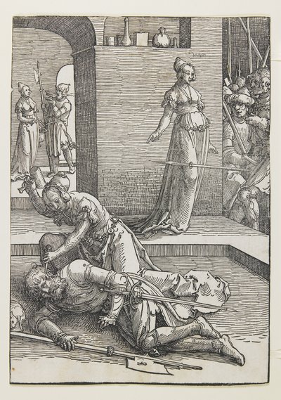 Jael dödar Sisera av Lucas van Leyden