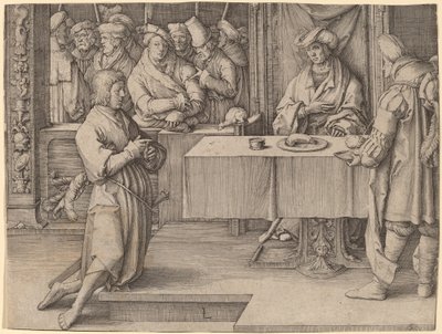 Josef tolkar faraos drömmar av Lucas van Leyden