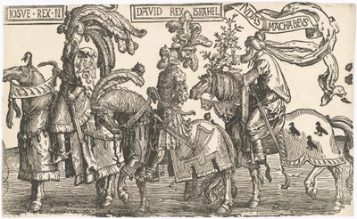 Joshua, David, Judas Maccabees av Lucas van Leyden