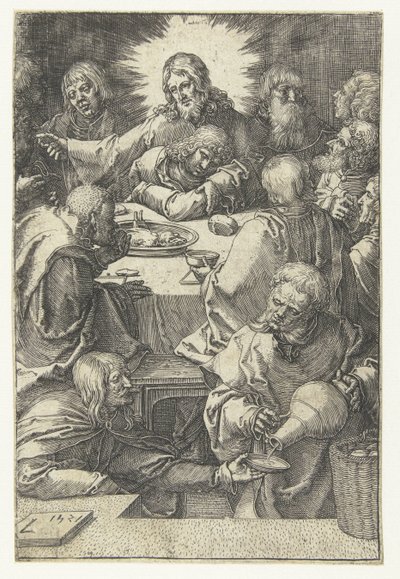 Sista måltiden The Little Passion (serietitel) av Lucas van Leyden