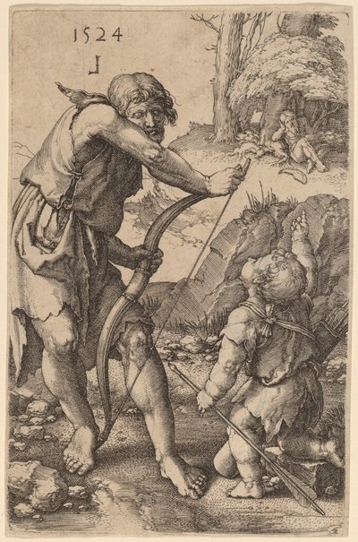 Lamech och Kain av Lucas van Leyden