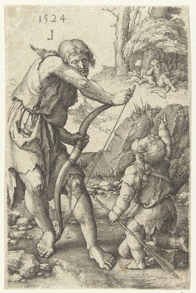 Lamech och Kain av Lucas van Leyden