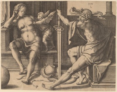 Mars, Venus och Amor av Lucas van Leyden