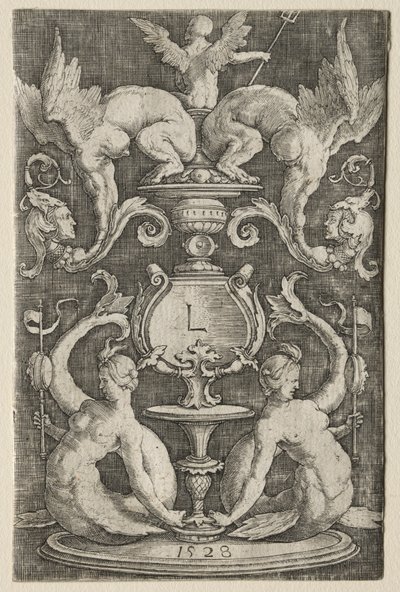 Panel av prydnad av Lucas van Leyden