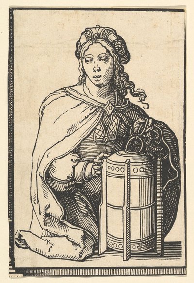 Persisk Sibyll, från serien Sibyll, ca. 1530. av Lucas van Leyden