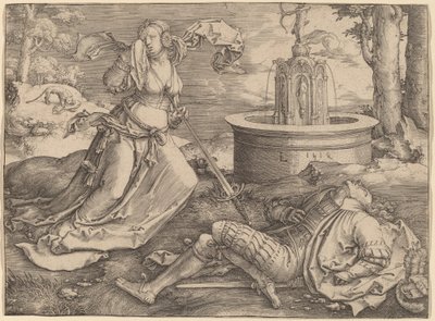 Pyramus och Thisbe av Lucas van Leyden