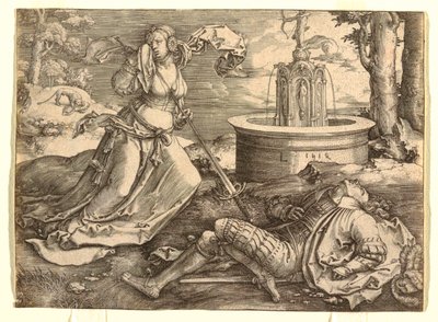Pyramus och Thisbe av Lucas van Leyden