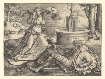 Pyramus och Thisbe, 1514 av Lucas van Leyden
