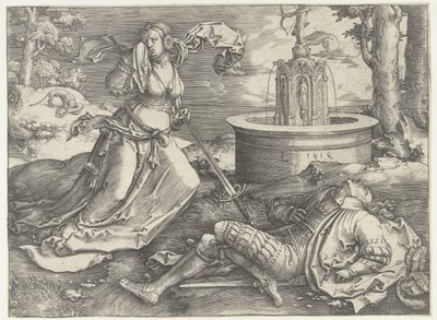 Pyramus och Thisbe av Lucas van Leyden