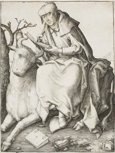 Sankt Lukas, ca 1508 av Lucas van Leyden