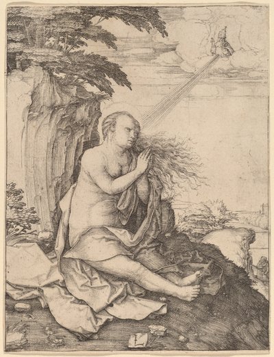 Sankta Maria Magdalena i öknen av Lucas van Leyden