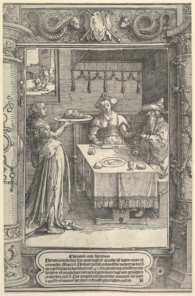 Salome med Johannes Döparens huvud, ca. 1517. av Lucas van Leyden