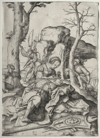 Simson och Delila av Lucas van Leyden