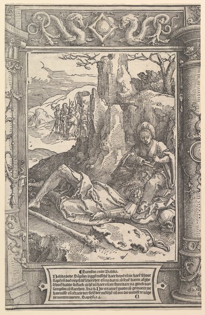 Simson och Delila, ca. 1517. av Lucas van Leyden
