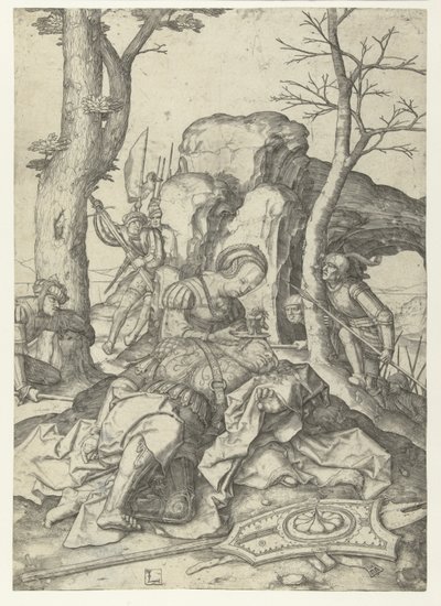 Simson och Delila av Lucas van Leyden