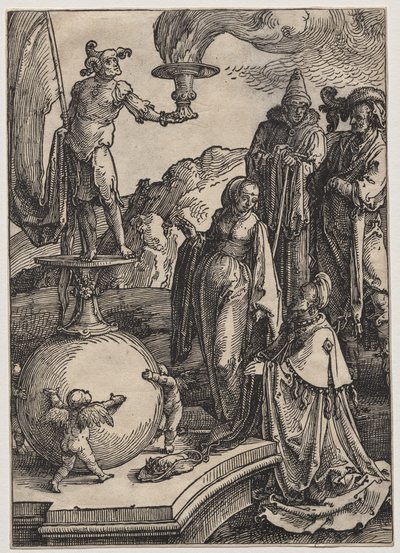 Salomos avgudadyrkan av Lucas van Leyden