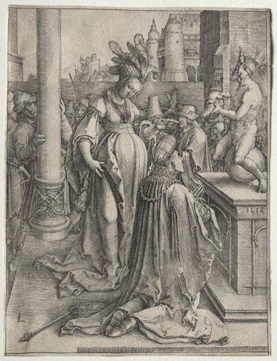 Salomos avgudadyrkan av Lucas van Leyden