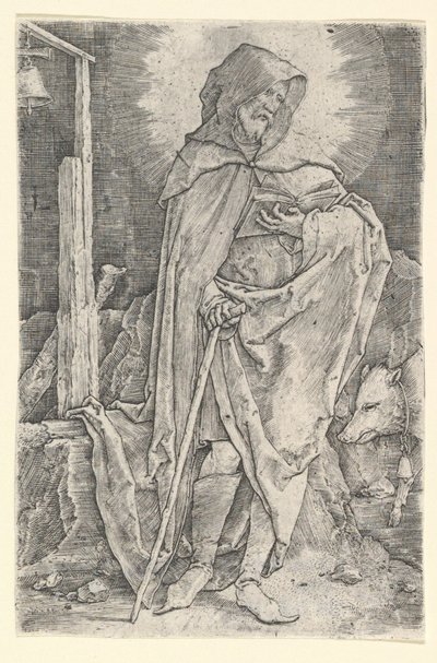 St. Anthony, ca. 1521. av Lucas van Leyden