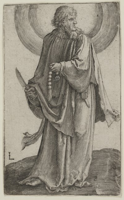 St Bartholomew, ca 1511 (gravyr) av Lucas van Leyden