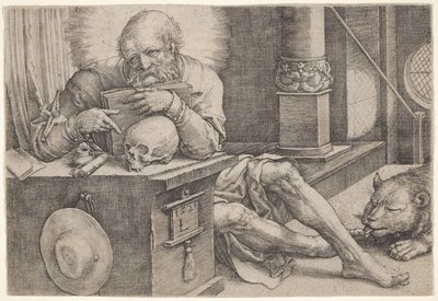 Sankt Hieronymus av Lucas van Leyden