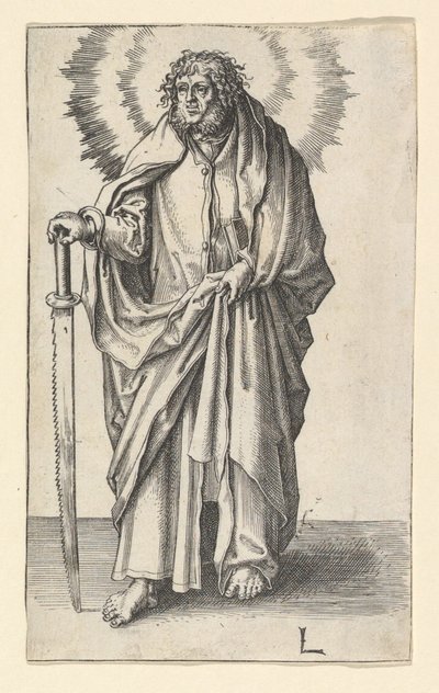 St. Simon, ca. 1510. av Lucas van Leyden