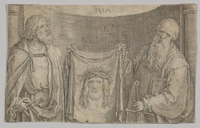 Sts. Peter och Paul med Vernicle, 1517. av Lucas van Leyden