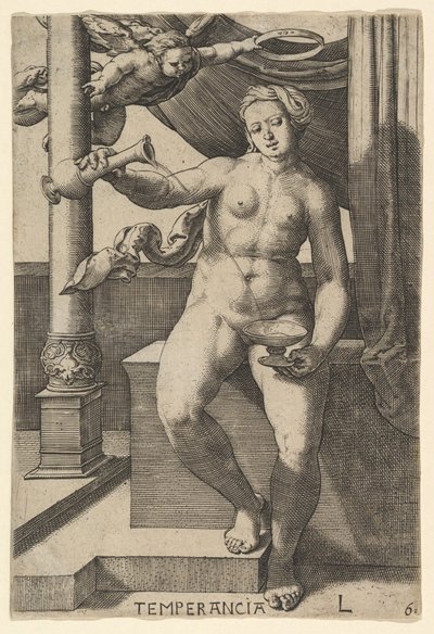 Temperance Temperancia, 1530. av Lucas van Leyden