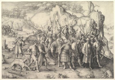 The Conversion of St. Paul, 1509. av Lucas van Leyden