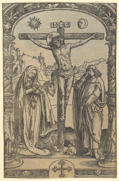 Korsfästelsen användes i Utrecht Missal, Leiden, 1514, ca. 1512 av Lucas van Leyden