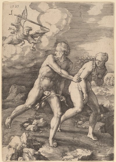 Utvisningen från paradiset av Lucas van Leyden