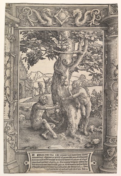 Människans fall, ca. 1517. av Lucas van Leyden