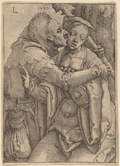 Dåren och kvinnan av Lucas van Leyden