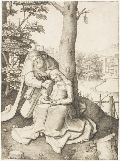 Den heliga familjen av Lucas van Leyden