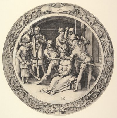 Kristi hån, ur den cirkulära passionssviten av Lucas van Leyden