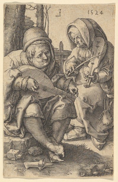 Musikerna, 1524. av Lucas van Leyden