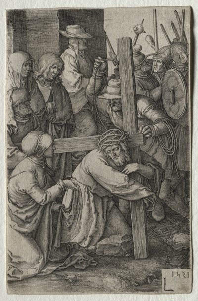 Passionen: Kristus som bär korset av Lucas van Leyden