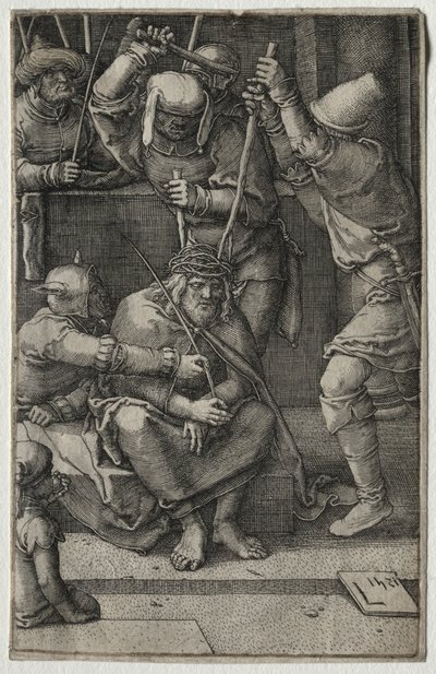 Passionen: Kristus krönt med törnar av Lucas van Leyden