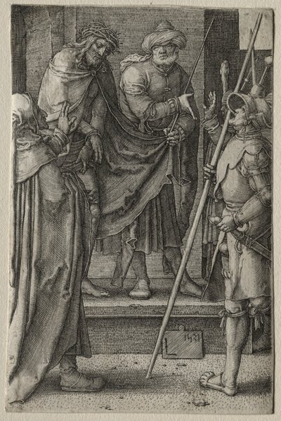Passionen: Kristus presenteras för folket av Lucas van Leyden