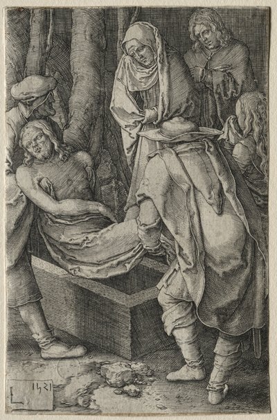 Passionen: Kristi begravning av Lucas van Leyden