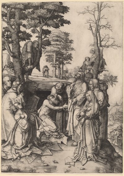 Lazarus uppståndelse av Lucas van Leyden