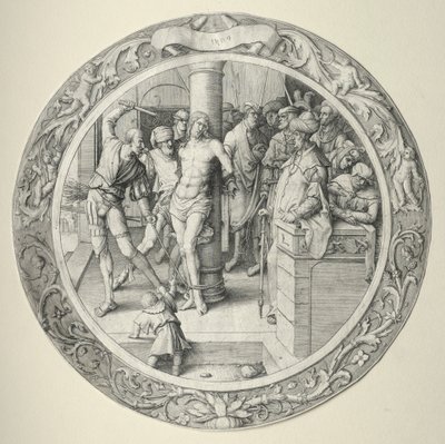 The Round Passion: The Flagellation, 1509. av Lucas van Leyden