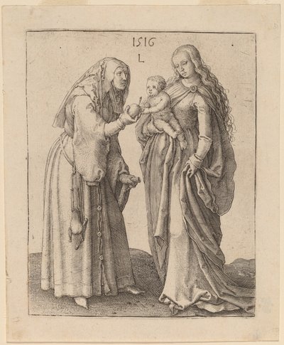 Jungfrun och Sankta Anna av Lucas van Leyden