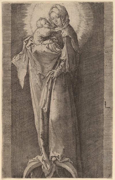 Jungfrun i nischen av Lucas van Leyden