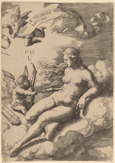 Venus och Amor av Lucas van Leyden