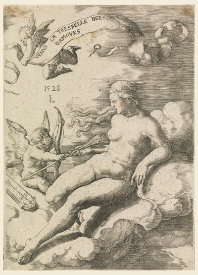 Venus och Amor av Lucas van Leyden